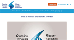 Desktop Screenshot of canadianpsoriasisnetwork.com